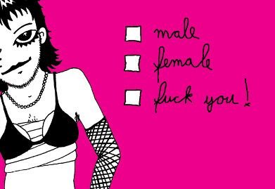 Male / female / fuck you!